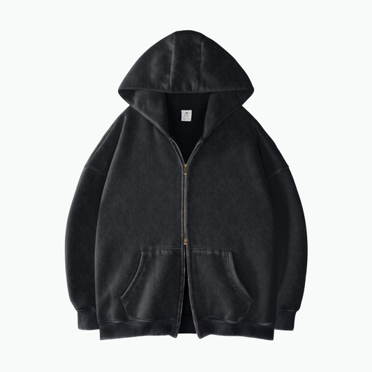 COLESICE ZIP WASH HOODIE