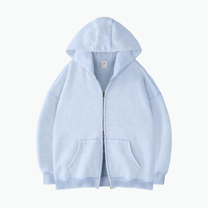 COLESICE ZIP WASH HOODIE