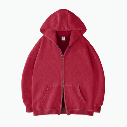COLESICE ZIP WASH HOODIE